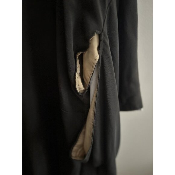 Antique 1920s Flapper Kimono  Robe Art Deco Japanese Floral Silk Hand-Stitched - Picture 10 of 14